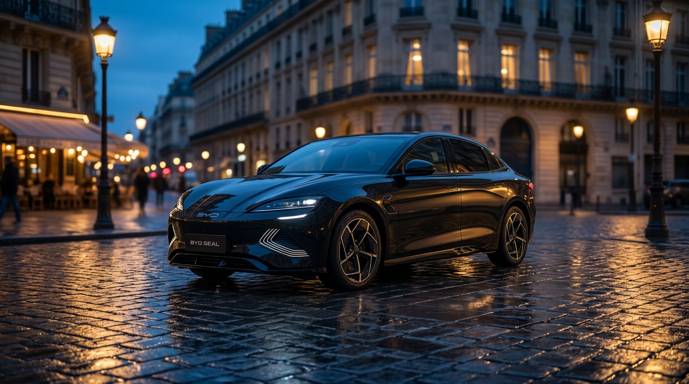 BYD Seal noire — HB Transport, Paris